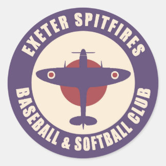 Exeter Spitfires Baseball Club Sticker 3 inch bree