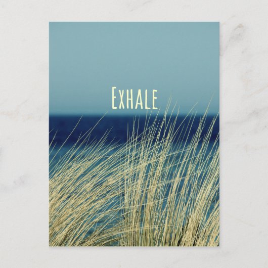 Exhale Calming Ocean Scene Briefkaart (Voorkant)
