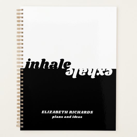 Exhale d'inspiration moderne citation typographie (Devant)