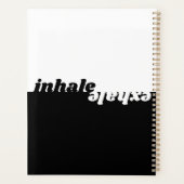Exhale d'inspiration moderne citation typographie (Dos)