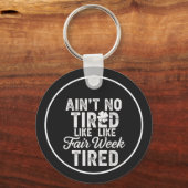 Exhausted But Happy Design  Sleutelhanger (Voorkant)