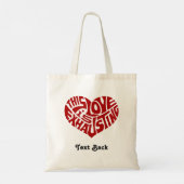 Exhausting Love Tote Bag (Achterkant)