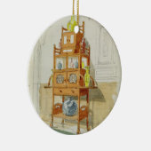 Exhibition Cabinet, c.1860s-70s (m/c & potlood op  Keramisch Ornament (Rechts)