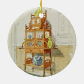 Exhibition Cabinet, c.1860s-70s (m/c & potlood op  Keramisch Ornament (Achterkant)