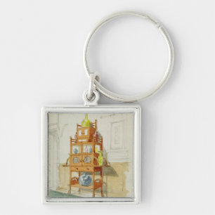 Exhibition Cabinet, c.1860s-70s (m/c & potlood op Sleutelhanger