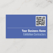 Exhibition Contractors QR Code Visitekaartje (Achterkant)