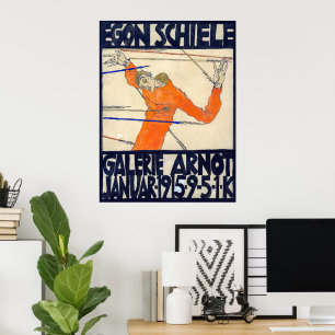 Exhibition in Arnot Gallery   Egon Schiele   Poster