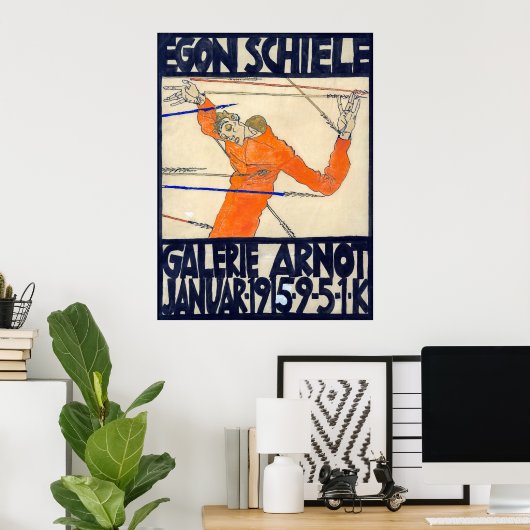 Exhibition in Arnot Gallery | Egon Schiele | Poster (Thuiskantoor)