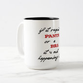 exige le pantalon ou une conception drôle de tasse (Devant gauche)