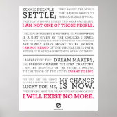 Existe Plus De Manifeste À Poster Grand Blk (Devant)