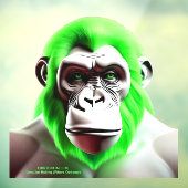 EXISTENTIAL LITE Ape Green Transparant Raamsticker (Vel 3)