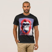 EXISTENTIAL LITE Ape Red Unisex T-shirt (Voorkant volledig)