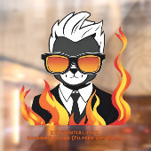 EXISTENTIAL LITE Toon Cat Transparant Raamsticker (Vel 2)