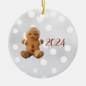 Existentieel Gingerbread Keramisch Ornament (Voorkant)