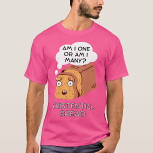 Existentiële Brood Kawaii Brood Pun T-shirt