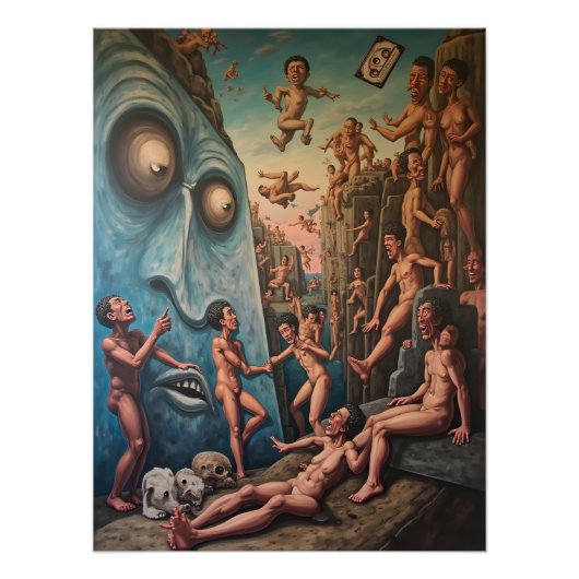 existentiële daling perfect poster (Voorkant)