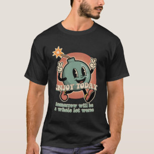 Existentiële Dread Coon Bomb Granade Nihilisme T-shirt