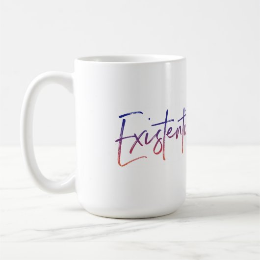 Existentiële Dread - Witte Mok Wraparound (Links)