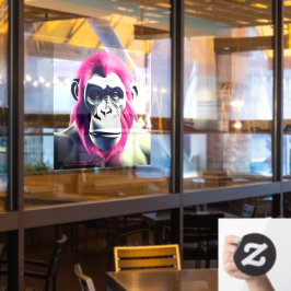 EXISTENTIËLE LITE Ape Transparant Venster Cling Raamsticker