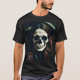 EXISTENTIËLE LITE 'kev' schedel T-shirt