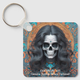 EXISTENTIËLE LITE Memento Mori Femme Skull Sleutelhanger