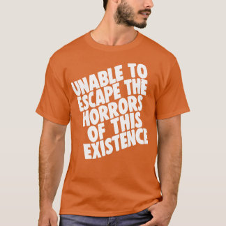 Existentiële Pijn Retro 80s Stijl Nihilisme Ontwer T-shirt