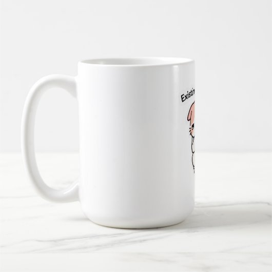 Existing Is Exhausting Funny Coffee Mug (Gauche)