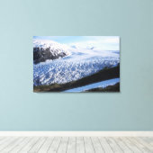 Exit Glacier in Kenai Fjords National Park Canvas Afdruk (Insitu (Houten vloer))