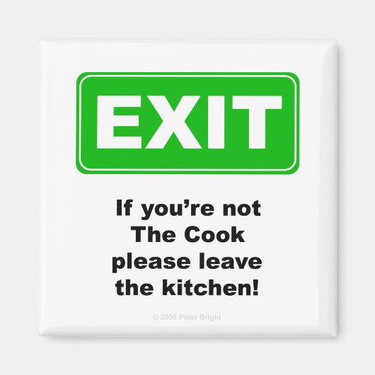 EXIT keuken - Magneet (Voorkant)