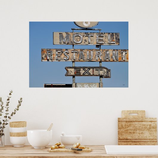 Exit Motel Poster (Keuken)