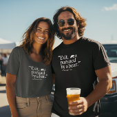 Exit, nagestreefd door een Beer: Modern minimalist T-shirt