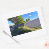 Exit panneau Valensole en lavendula in Frankrijk Rechthoekige Sticker (Envelop)