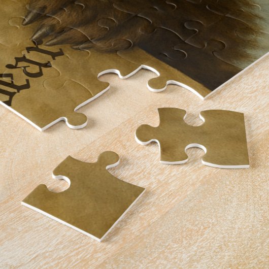 Exit, pursued by a bear Shakespeare quote bear Legpuzzel (Zijkant)