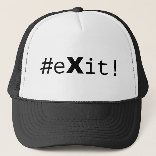 #eXit! Trucker Pet (Voorkant)