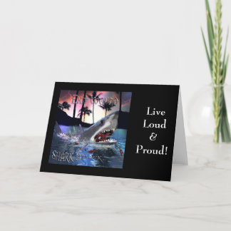 Exit Wound Shark Attack - Hoesje Art Kaart