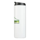 Exmoor Nationaal Park Groene Strepen Thermosbeker (Geroteerd rechts)