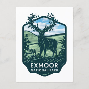 Exmoor Nationaal Park  Herten Feestdagenkaart
