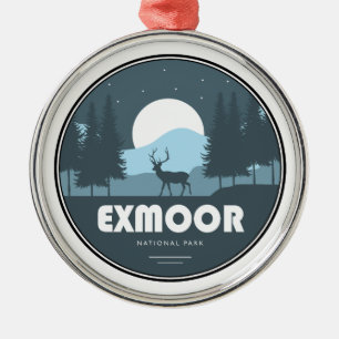 Exmoor Nationaal Park Herten Metalen Ornament