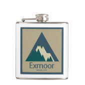 Exmoor Nationaal Park Rustiek Heupfles (Voorkant)