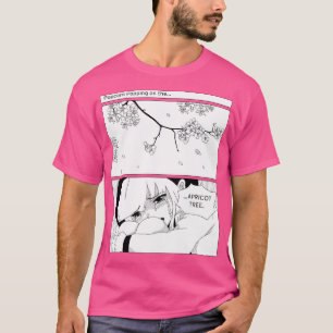 Exmormon Kawaii Abrikozenboom Meisje Anime Comic B T-shirt