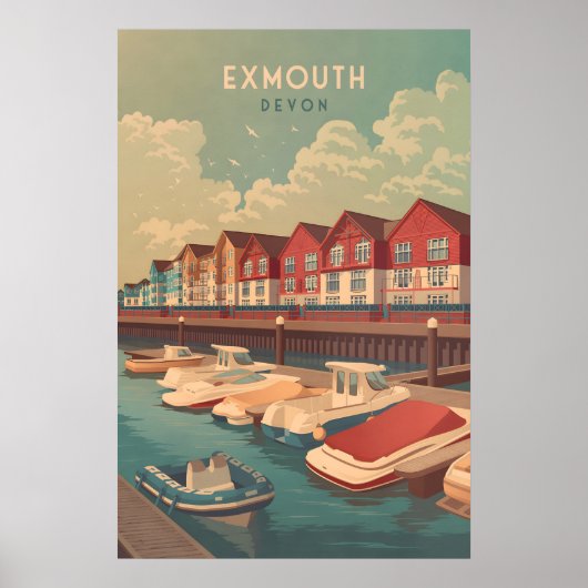Exmouth Devon Reisposter Poster (Voorkant)