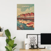 Exmouth Devon Reisposter Poster (Thuiskantoor)