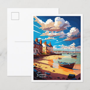 Exmouth Engeland Kunst vintage reisillustratie Briefkaart