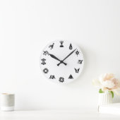 EXO Symbolen-vergrendeling Ronde Klok (Huis)