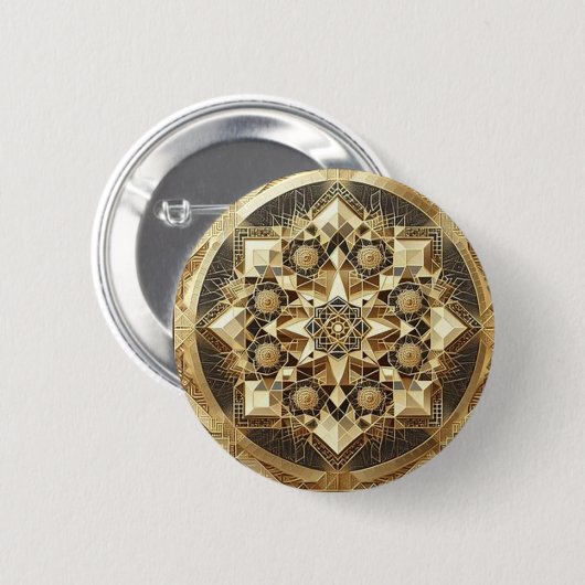 Exoctic Gold kleur Button (Voorkant /achterkant)