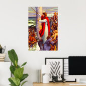 Exode 14 Les Egyptiens se noyent poster (Bureau à domicile)