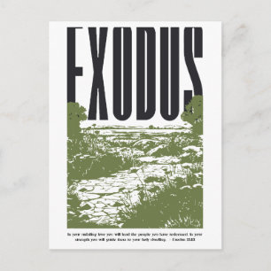 Exode 15:13 Carte postale Amour Inébranlable