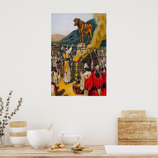 Exode 32 Le péché d'Idol affiche du culte (Cuisine)