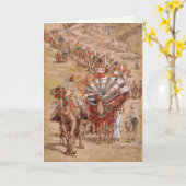 Exode d'Egypte. Carte de voeux Pessin d'Art (Fleur jaune)