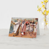 Exode d'Egypte. Carte de voeux Pessin d'Art (Fleur jaune)